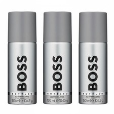 3 x Hugo Boss Bottled Deodorant Spray for Men 150ml, Brand New & Sealed