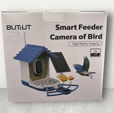 BuTrut 2K Smart Bird Feeder with Camera Solar Powered,Instant Bird Identify Gift