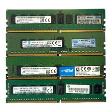 Mixed Lot 32GB 4x8GB DDR4 RDIMM Memory 2133  2400 / Samsung, Micron, SK Hynix