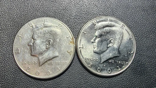 Set of 2003 P&D Kennedy Half Dollars, Circulated NIFC, READ READ READ