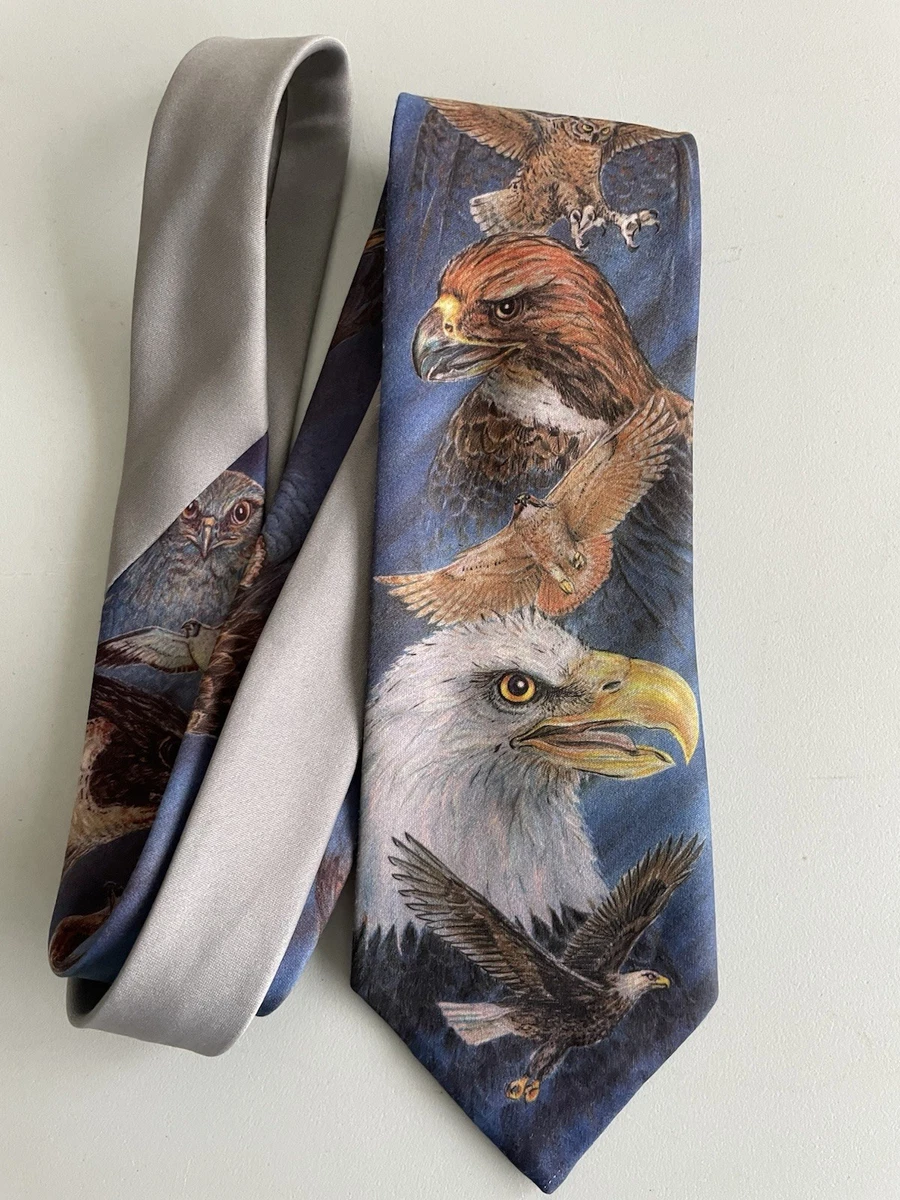 Cravate Ralph Marlin Elvis Presley - Vintage 90's - Gris - 100% Polyester - Neuf Sans étiquette