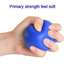 Massage Therapy Grip Ball Hand Finger Strength Exercise Stress Relief Blue 1PCS
