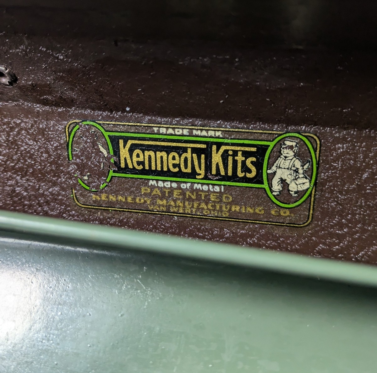 Vtg Kennedy Kits Machinist Cantilever Metal Tool Tackle Box Chest