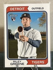 2023 TOPPS HERITAGE RILEY GREENE ERROR ROOKIE CARD DETROIT TIGERS RC SSP