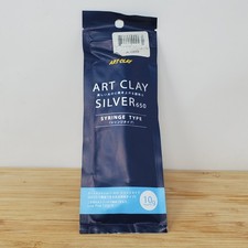 Art Clay Silver 650 Syringe 10g Low Fire .999 Metal Clay Refill No Tip Japan NEW