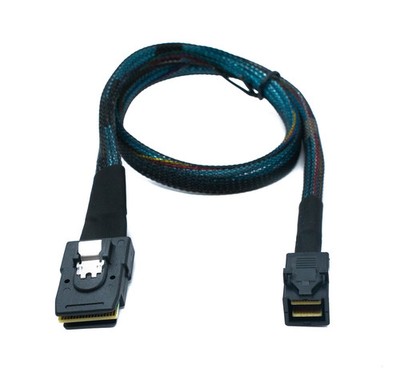 SYSTEM-S SFF-8643 Kabel 50 cm Mini SAS HD zu SFF-8087 Adapter für SSD