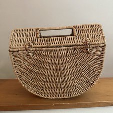 C&C California Half Moon Rattan Bag Cross Bod...