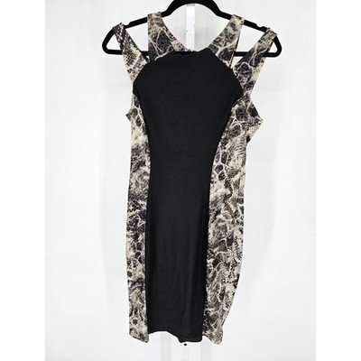 Vtg Linda Segal by Navici Womens Sz M Bodycon Knee Length Snakeskin Print  Dress | eBay