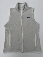 Patagonia Better Sweater Fleece Vest Women's Medium Beige Gilet Bodywarmer Zip