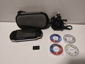 Sony Psp 1000 1001 Black Handheld Console 1gb Game Bundle With 6 Games Tested Ebay