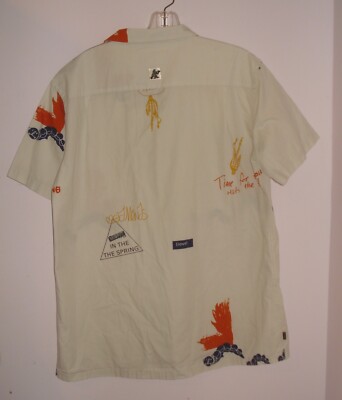【MODERNIF】Mad overfit short sleeve shirt Classic Cotton Short-Sleeve Pinon Shirt Fan Flower Print