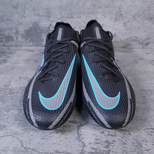 NIKE Phantom GT2 Elite FG Black Iron Grey Blue Soccer Cleats Mens 5.5 Womens 7 - Picture 3 of 5