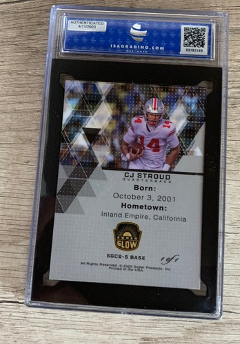 CJ Stroud 1 of 1 2023 Super Glow Red Glow ISA 9 TEXANS!! - Bild 2 von 2