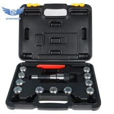 R8 Shank ER32 Collet Chuck Holder + 12Pcs Collets CNC Milling Lathe Set with Box