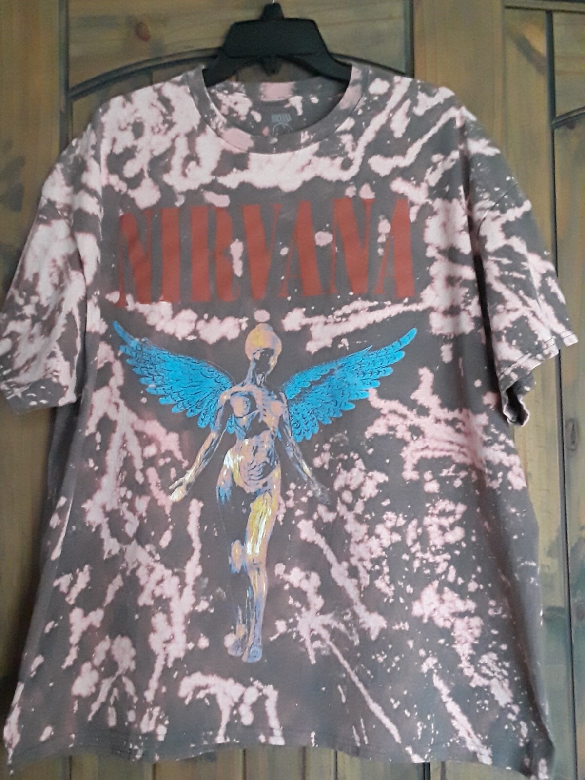 Nirvana In Utero Mens Tie Dye Angel T Shirt XL Gem