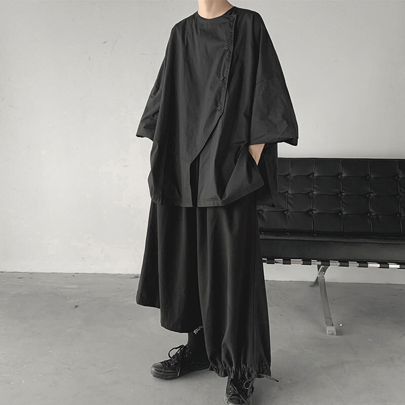 As, エス oversized casual shirt シャツ ネイビー Oversized Short Sleeve Tee | ZuniSportswear