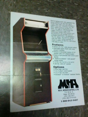MHA CABINET FOR MULTIPLE DIFFERENT GAMES flyer- good original