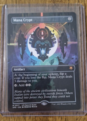 MTG Mana Crypt Borderless/Full Art M 0017 Lost Caverns of Ixalan Special Guest
