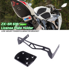 For ZX-6R 636 2024 License Plate Holder LOW-MOUNT FENDER ELIMINATOR BRACKET ZX6R