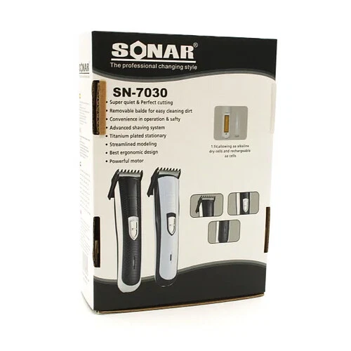 RASOIO TAGLIACAPELLI SONAR PROFESSIONALE REGOLA BARBA WIRELESS SENZA FILO - Immagine 2 di 2