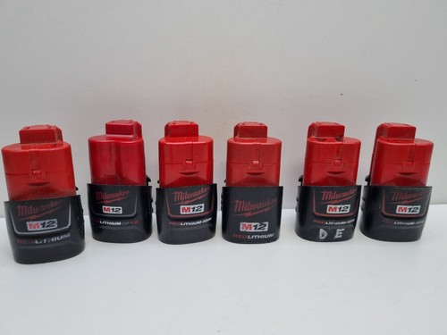 Milwaukee 12v Battery x6 - For Parts or Repair