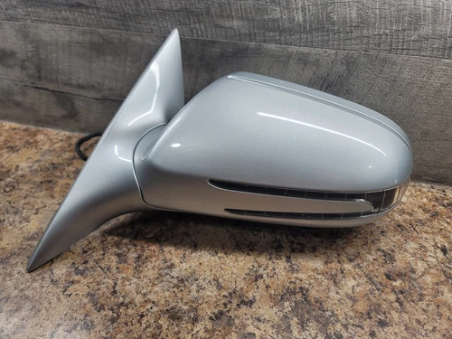 09-11, Mercedes C-Class CLS550, Driver Side View Mirror Power Silver 2009-2011