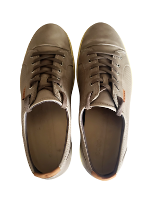 ECCO Soft 7 Street Leather Gray Perforated Sneaker Shoes EU  display picture 3