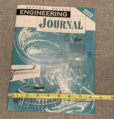 VINTAGE GENERAL MOTORS ENGINEERING JOURNAL Lot OF 2 1955 & 1959 - Bild 13 von 14