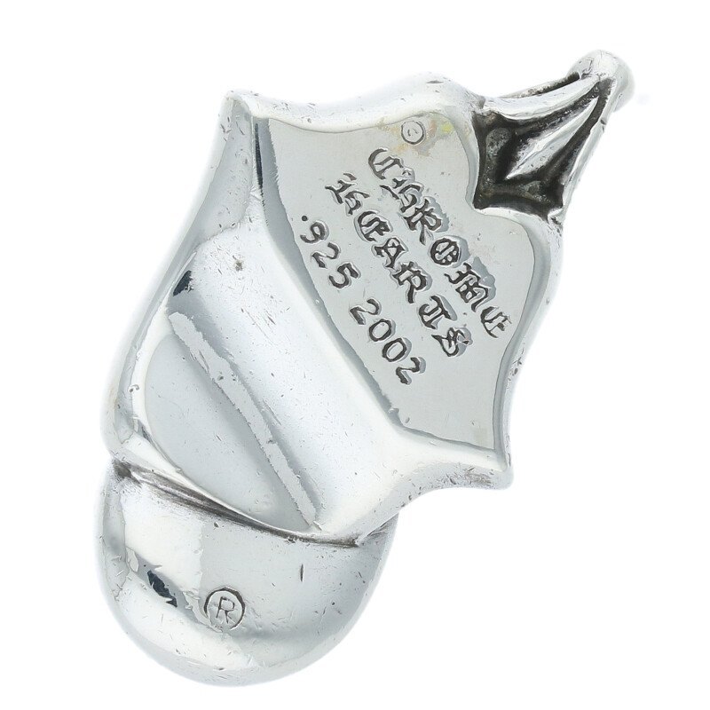 Chrome Hearts Lips Tongue Charm Lip And Silver Necklace Top Chrome Hearts Lips Tongue Charm Lip And Silver Necklace Top