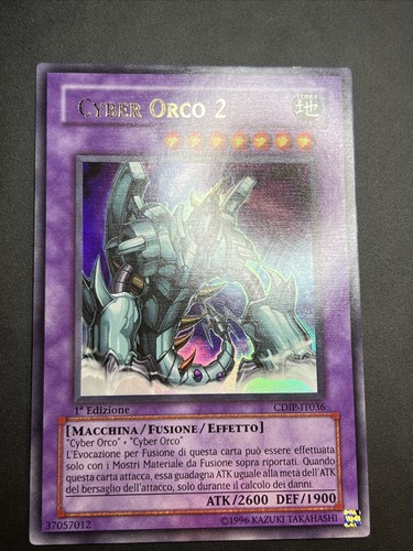 Yu-Gi-Oh Ultra Rare Cyber Orc 2 Cdip-it036 1ed Fusion Machine Old Near Mint - Picture 6 of 12