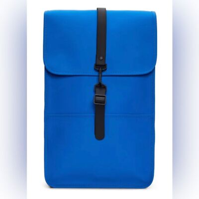 NWT Rains Waterproof Backpack in Waves Blue - 15'' laptop sleeve