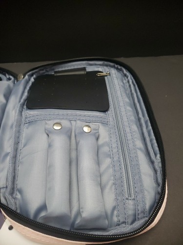 NEW Verdi Zippered Travel Jewelry Organizer: Light Pink/Blush - Picture 7 of 7