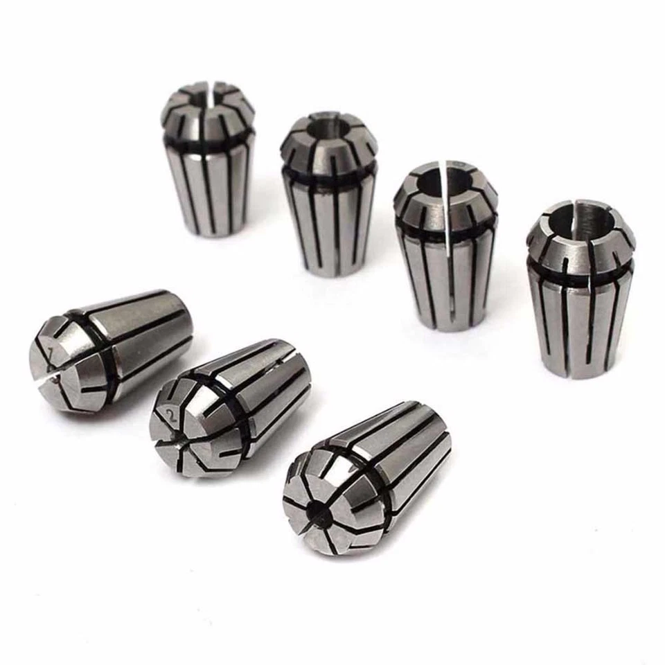 7pcs ER11 Spring Collet 1mm-7mm with 5mm ER11A Extension Rod Motor Shaft Holder - Image 3 of 4
