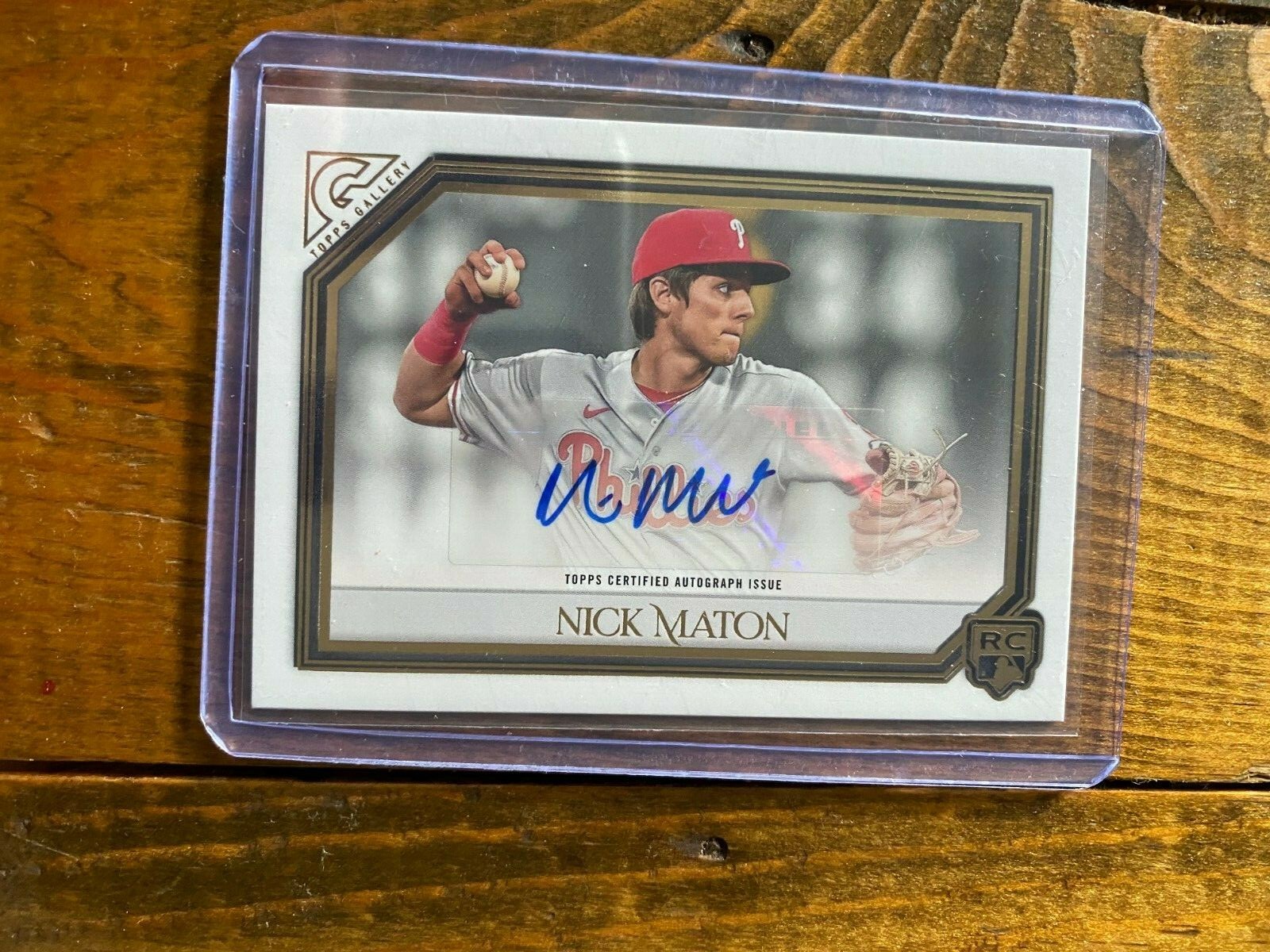 2021 Topps Gallery Nick Maton Auto Rookie Card Philadelphia Phillies | eBay