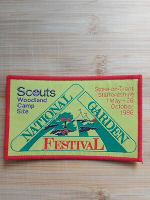 UK Scouting Woodland Camp Site National Garden Festival Oktober 1986