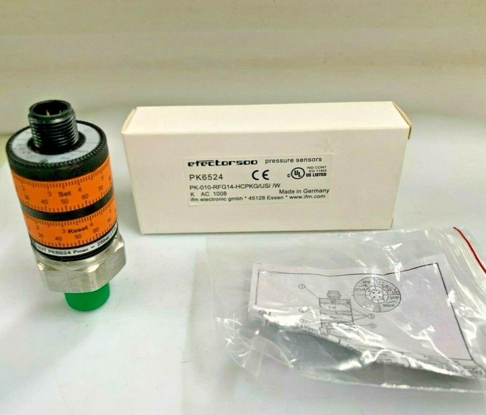 PK6524 IFM Efector 500 Pressure Switch PK010RFG14HCPKG/US/ /W 0..10