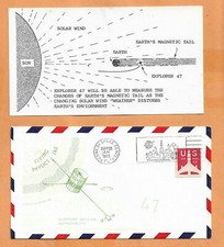 IMP FLYING PHYSICS LAB EXPLORER  47LAUNCH SEP 25,1972 CYGNUS COVER # 33  SPACE 