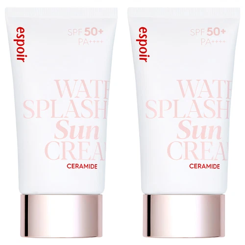 🌞 [2-Pack] Espoir Water Splash Ceramide Sun Cream SPF50+ PA++++ – 60ml x 2