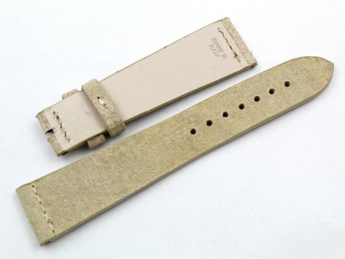 Beige Strap Band Leather Mohawk Made In Italy Handmade Genuine Leather Vintage - Picture 3 of 5