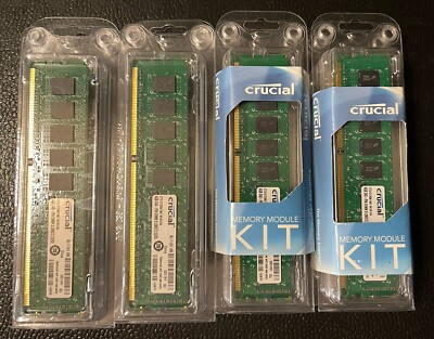 Lot Of Crucial 4GB 240 pin DIMM 512MX72 DDR3 RAM 1033