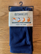 Fleece 4-in-1 Hood One Size Fits All Original NWT Navy OutdoorLife