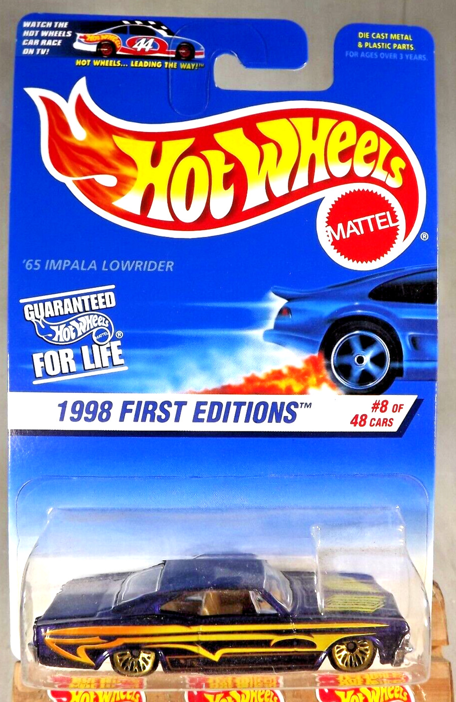 1998 Hot Wheels #635 First Editions 8/48 '65 IMPALA LOWRIDER