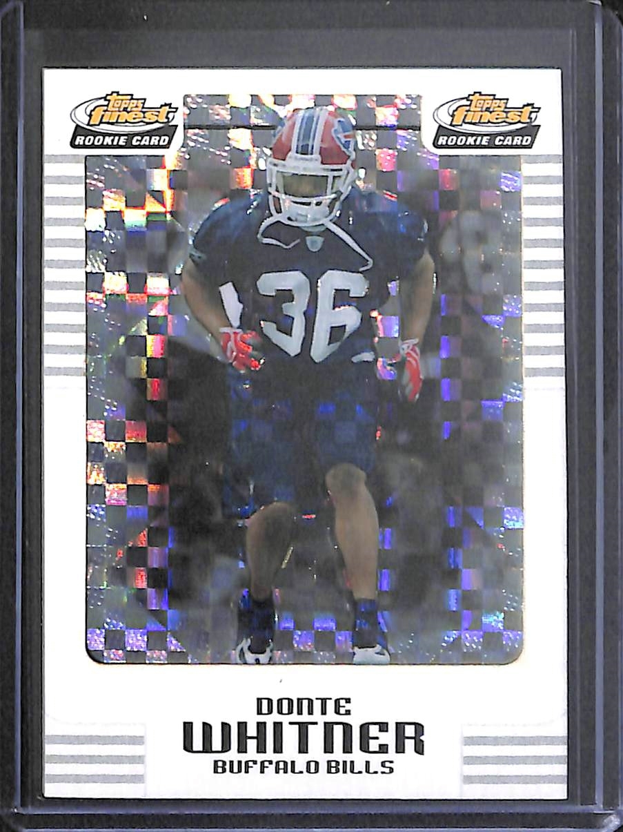 2006 Topps Finest Football Superfractor #136 Donte Whitner No 1 of 1