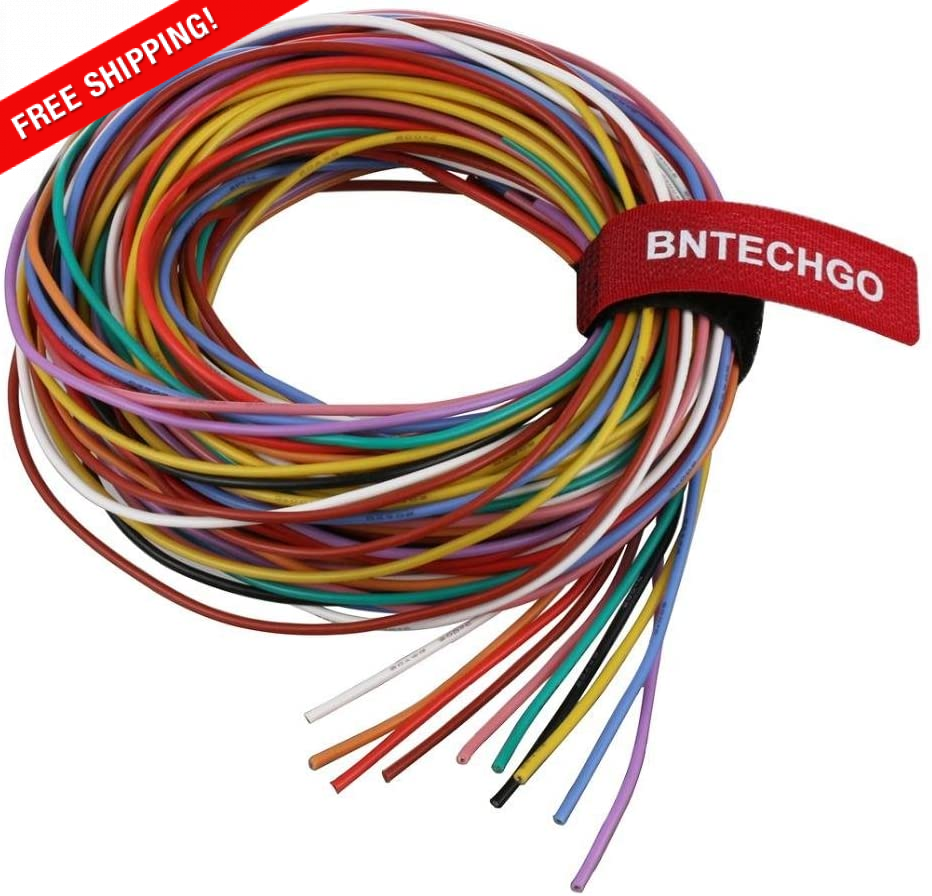 20 Gauge Silicone Wire Kit 10 Choice Each Ft Flexible S Color Bombing new work Awg