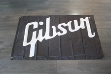 Gibson Guitars Banner Flag Studio Man Cave Guitar Music Store Teacher School 3x5