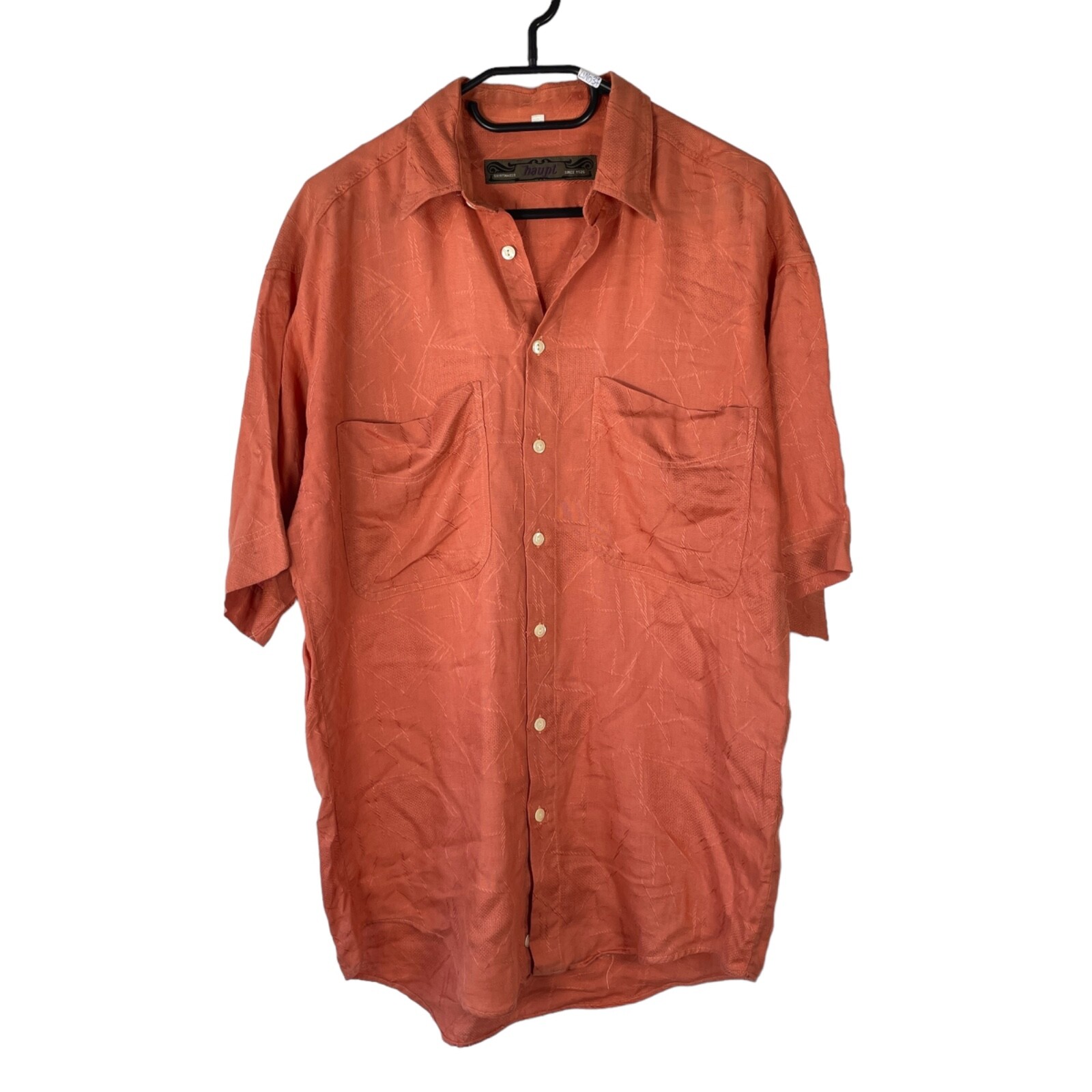 Camisa Haupt En Lino Camisa Vintage Verano Luz Práctica Casual Hombre TALLA S
