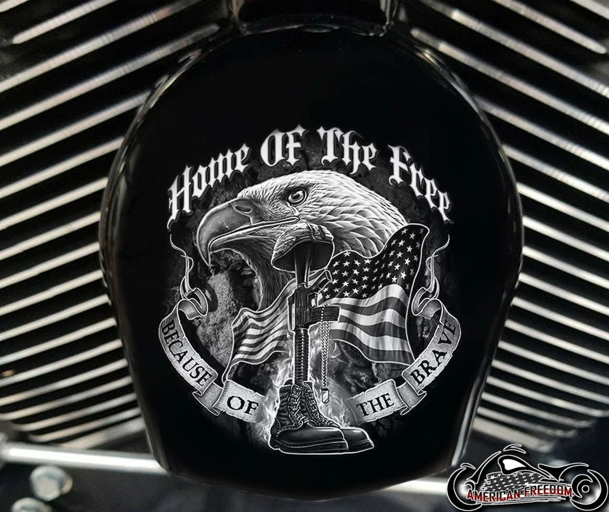 Military horn covers harley davidson sales