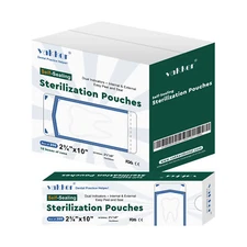 4000pc 2.75" x 10" Self Sealing Sterilization Pouches Autoclave, Sterilizer Bag