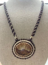 Handcrafted natural jasper beaded Necklace