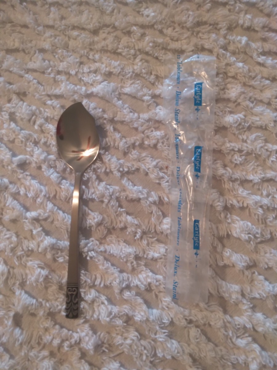 Rare Vintage JH Carlyle CAMEO Jelly Spoon Stainless Steel Flatware